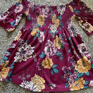 Women’s Off Shoulder Multi-Color Top